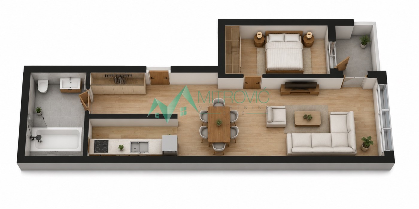 Stan Prodaja Novi Sad  53 m2