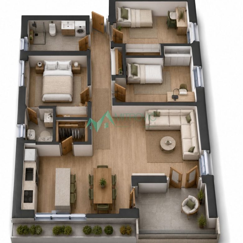 Stan Prodaja Novi Sad  74 m2
