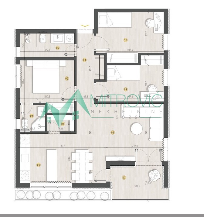 Stan Prodaja Novi Sad  74 m2