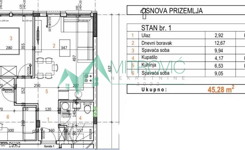Adice — trosoban stan, novogradnja, odličan kvalitet gradnje.