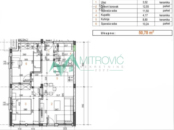 Stan Prodaja Novi Sad  51 m2