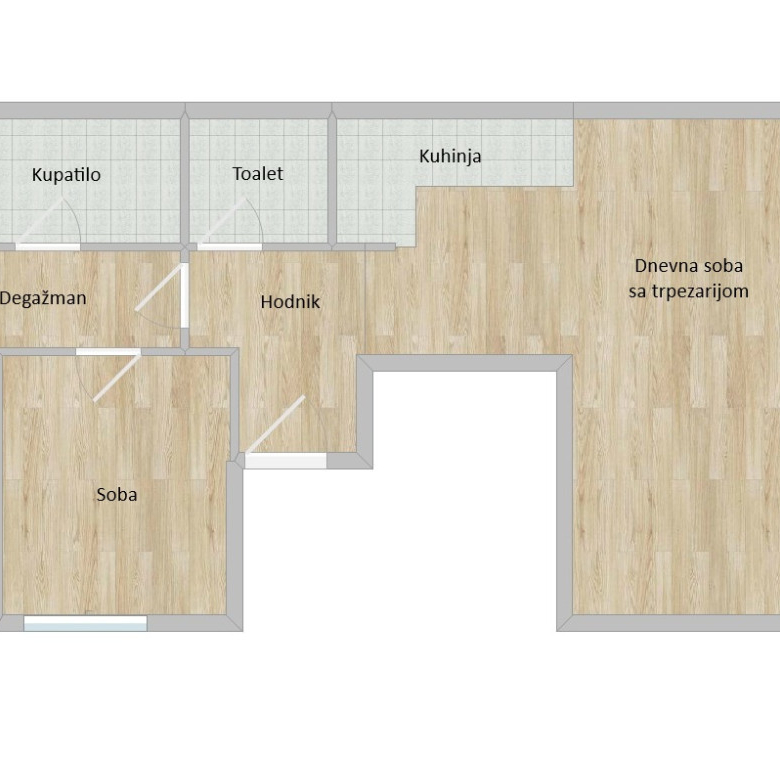 Stan – Novi Sad, Telep  – ID 1065847.