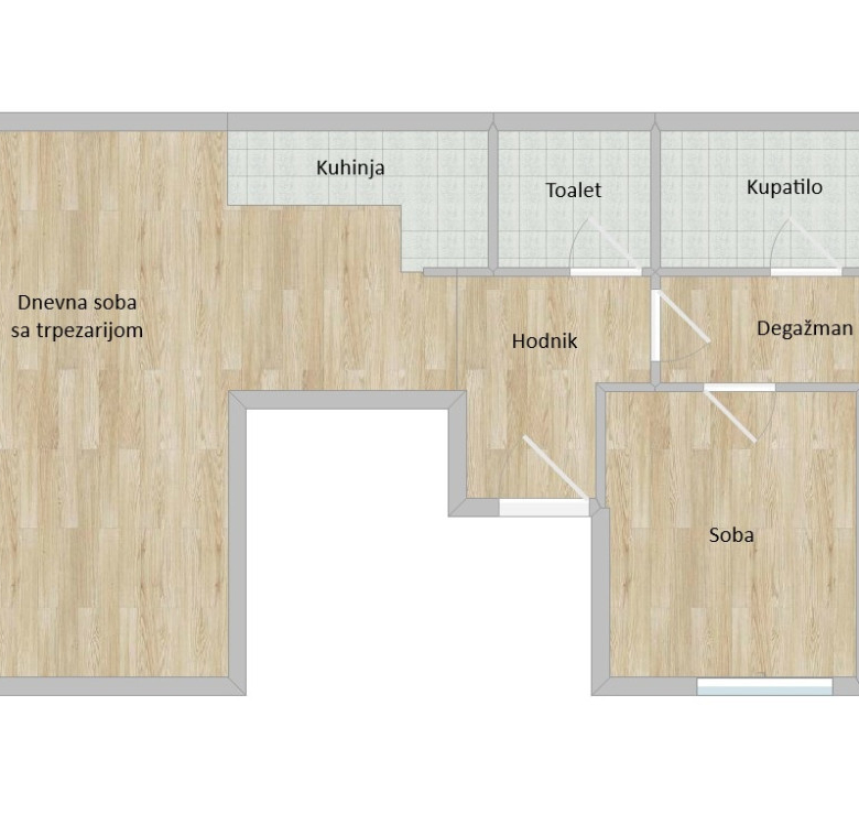 Stan – Novi Sad, Telep  – ID 1065884.
