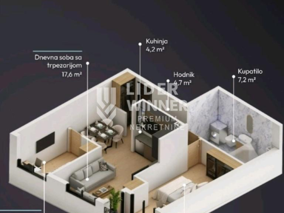 Stan Prodaja Beograd Lekino Brdo 55 m2
