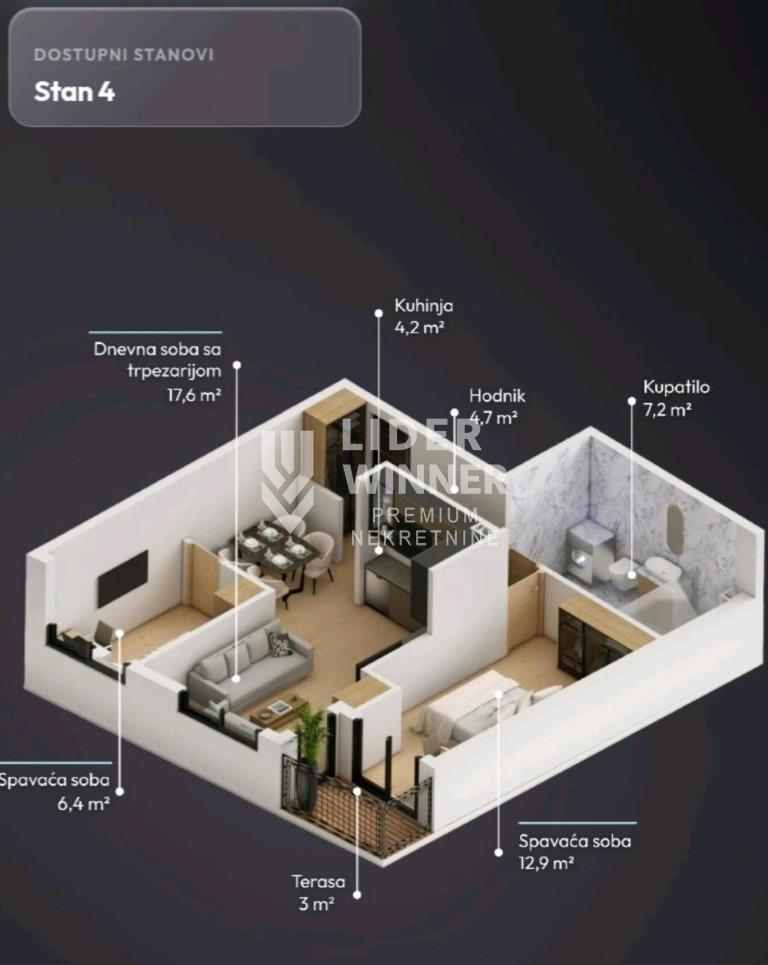 Stan Prodaja Beograd Stan Prodaja Beograd Lekino Brdo 55 m2