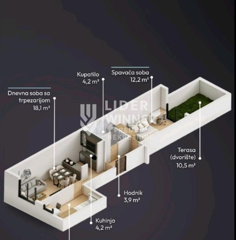 Stan Prodaja Beograd Lekino Brdo 50 m2