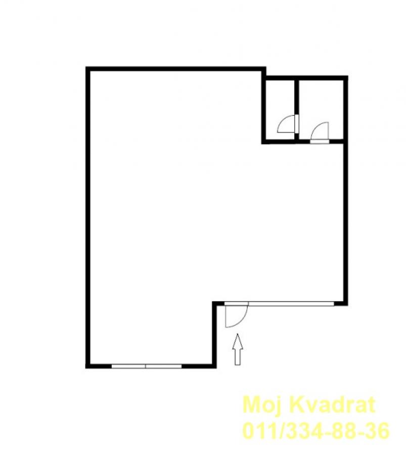Lokal Prodaja Beograd Dorćol 90 m2