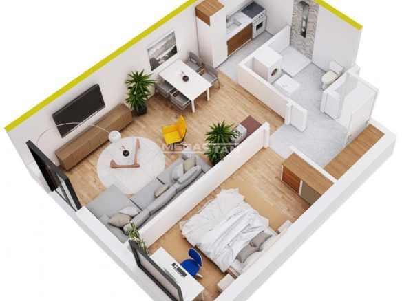 Dvosoban stan na prodaju, Centar, Pančevo, 55m², 99.000 €