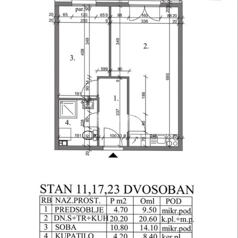 Stan Prodaja Pančevo  43 m2