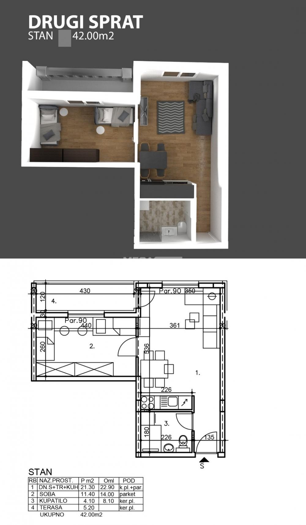 Stan Prodaja Pančevo Stan Prodaja Pančevo 42 m2