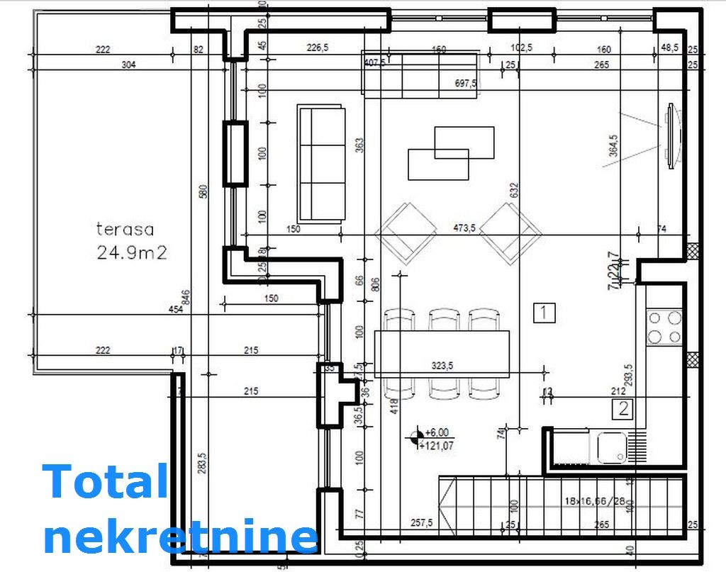 32 Četvorosoban stan na prodaju, Sremska Kamenica, Novi Sad, 124m², 280.980 €