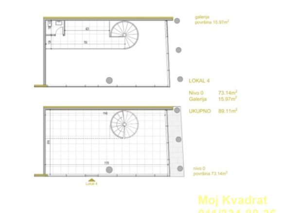Lokal na prodaju, Crveni Krst Zvezdara, Beograd, 93m², 310.000 €