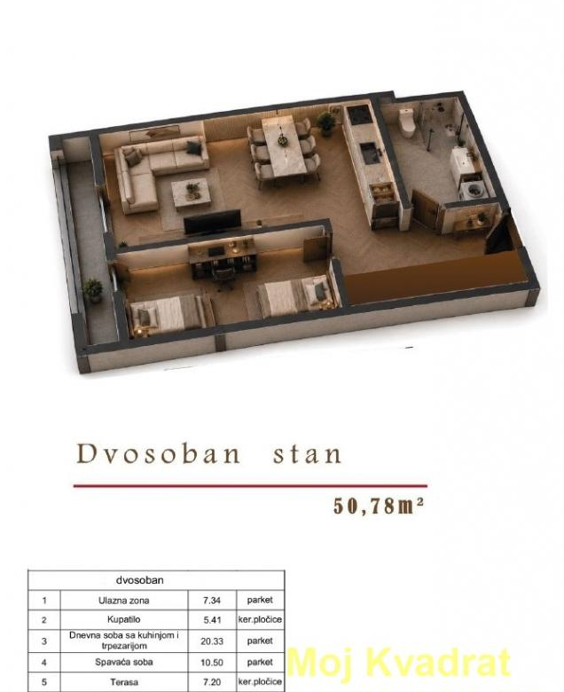 Stan – Beograd, Zvezdara Cvetkova Pijaca – ID 23562.