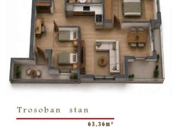 Stan Prodaja Beograd Cvetkova Pijaca 63 m2