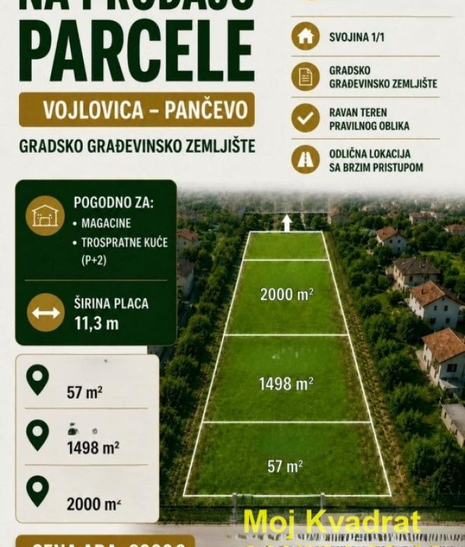 Plac – Pančevo, Vojlovica – ID 23538.