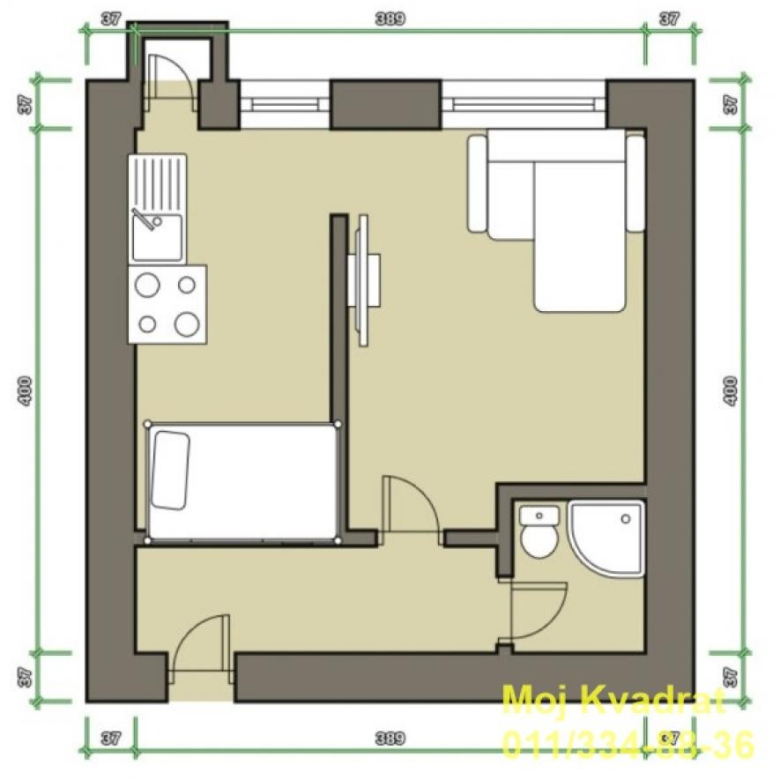 Stan Prodaja Beograd Banovo Brdo 29 m2
