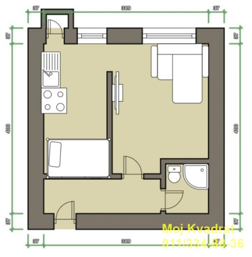 Stan Prodaja Beograd Banovo Brdo 29 m2