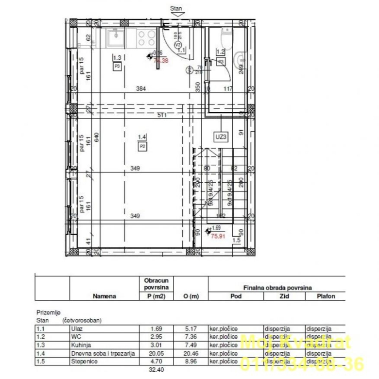 Stan Prodaja Beograd Borča 86 m2