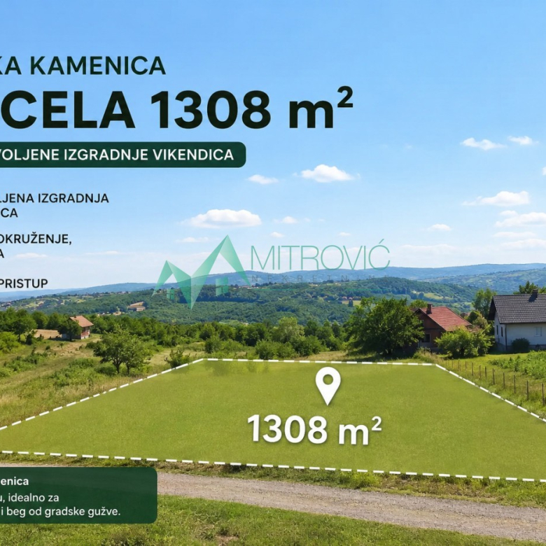 Plac na prodaju, Sremska Kamenica, Novi Sad, 1308m², 79.210 €