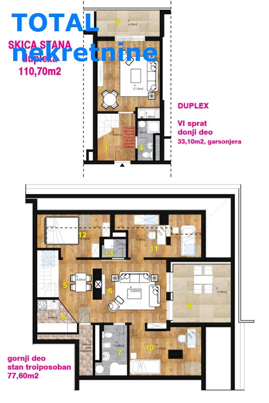 Četvorosoban stan na prodaju, Bulevar Oslobođenja, Novi Sad, 110m², 185.400 €