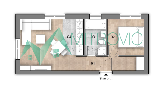 Stan Prodaja Novi Sad  36 m2