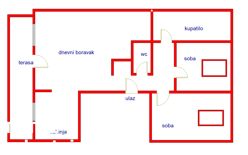 Dvoiposoban stan na prodaju, Podbara, Novi Sad, 65m², 4. sprat, 169.000 €