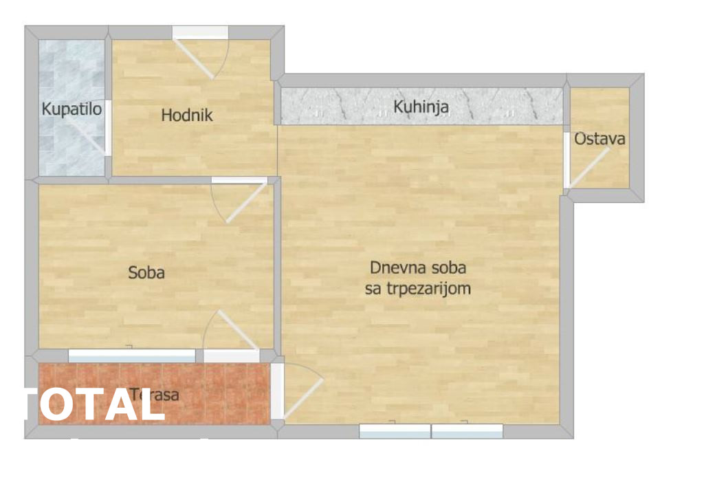 stanovi-2-re-salajka-1063576-sjush Dvosoban stan na prodaju, Salajka, Novi Sad, 43m², 3. sprat, 136.000 €