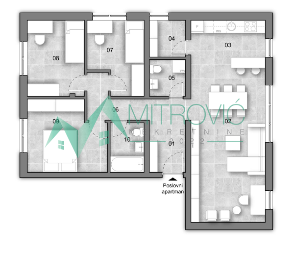 Stan Prodaja Novi Sad  80 m2