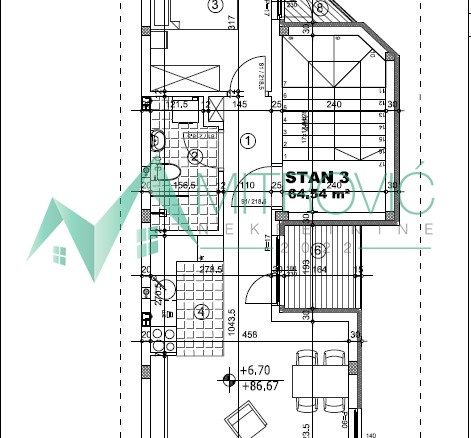 Stan Prodaja Novi Sad  67 m2