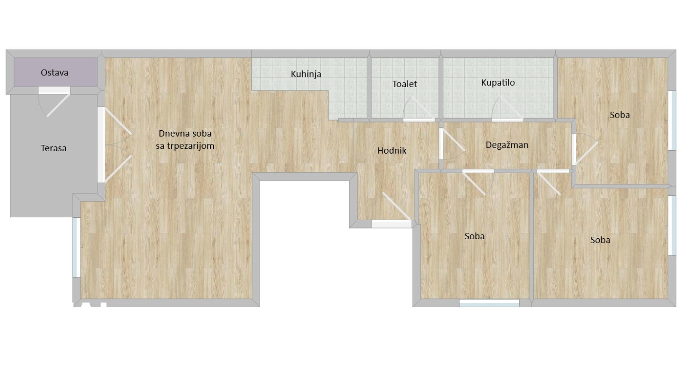 Stan Prodaja Novi Sad  80 m2
