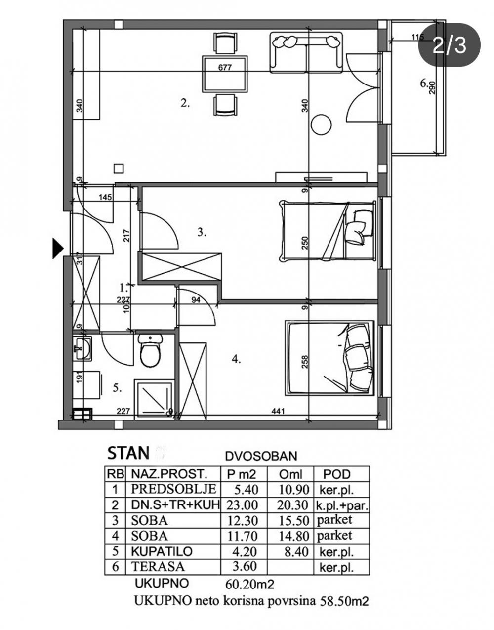 Stan Prodaja Pančevo Stan Prodaja Pančevo 60 m2