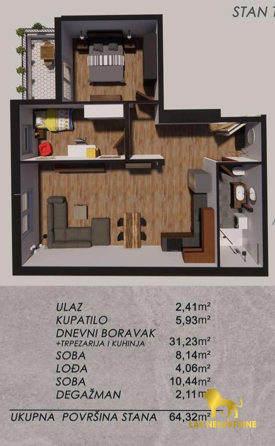 Stan Prodaja Bečej Stan Prodaja Bečej 64 m2