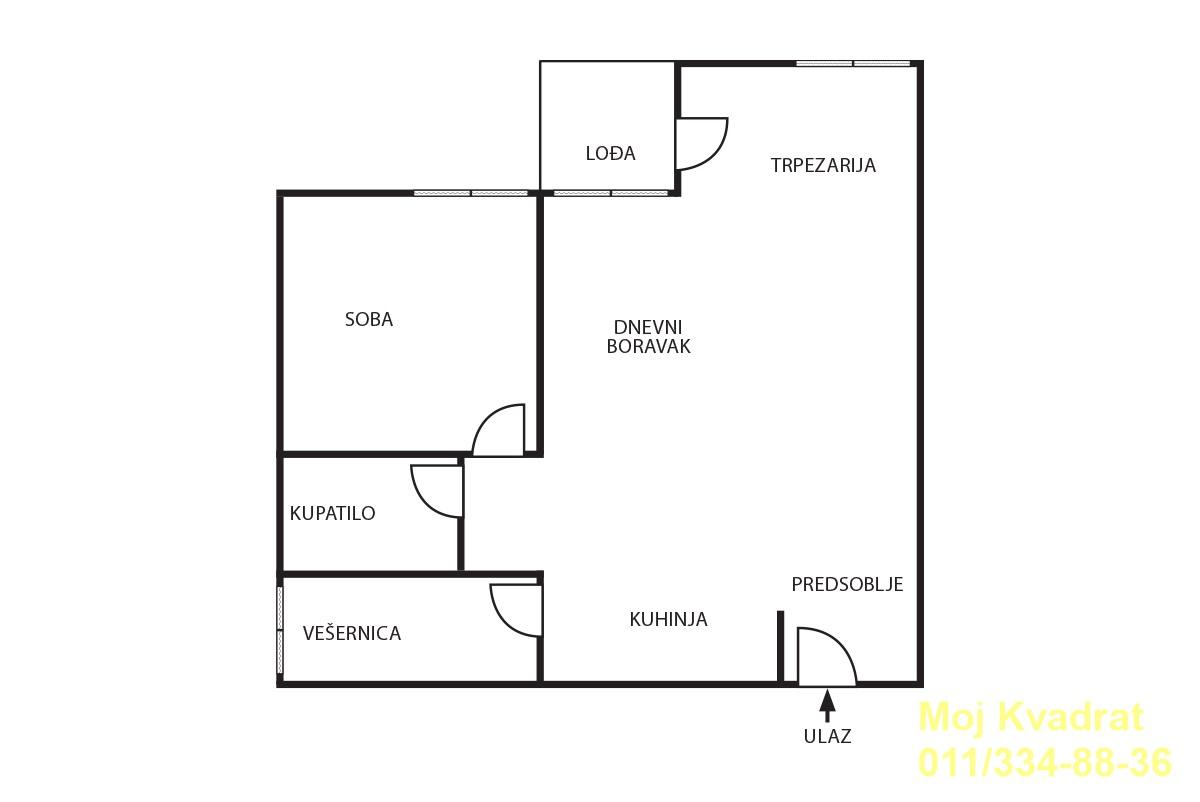 index Dvosoban stan na prodaju, Julino Brdo, Beograd, 68m², 240.000 €