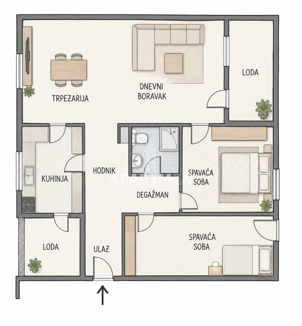 214002512_16_20260709184258 Dvoiposoban stan na prodaju, Blok 62, Beograd, 80m², 280.000 €