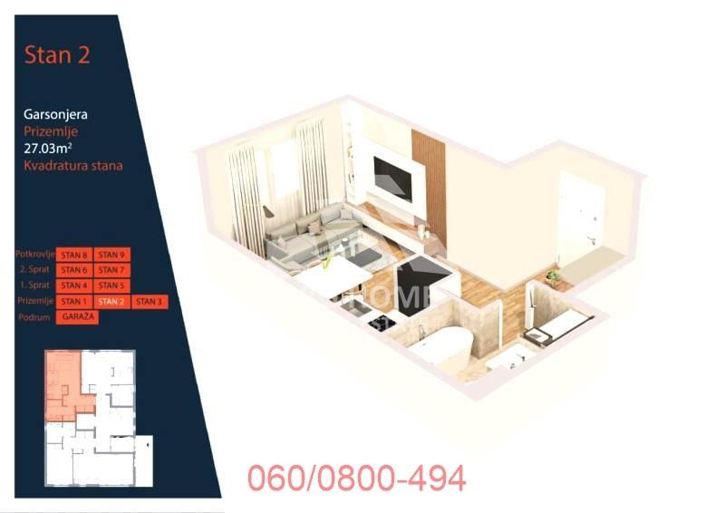 Stan Prodaja Beograd Stan Prodaja Beograd Lekino Brdo 27.03 m2