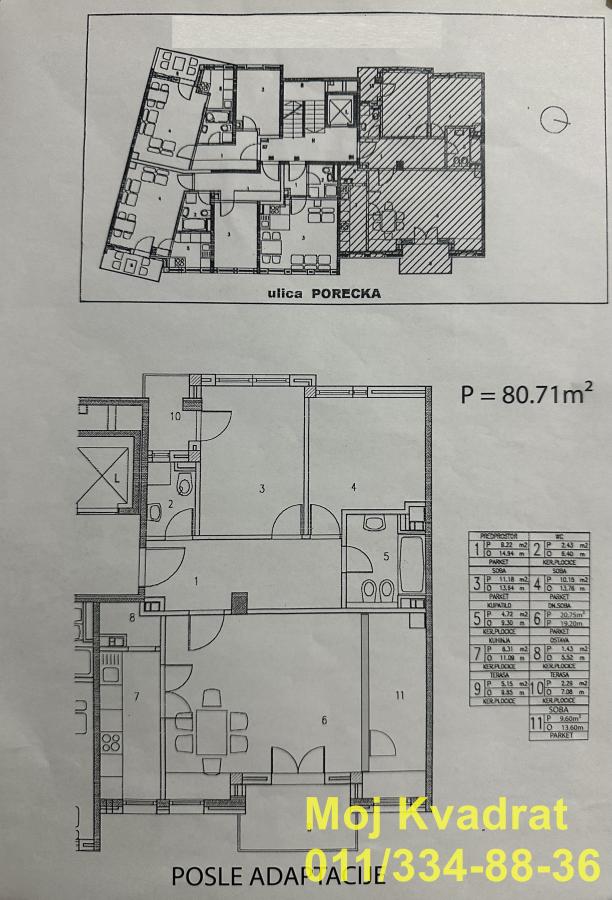 Četvorosoban stan na prodaju, Profesorska Kolonija, Beograd, 81m², 320.000 €