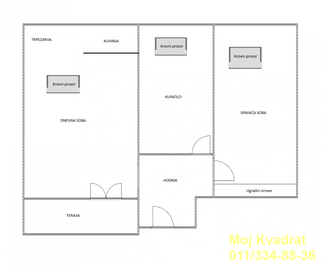 Petosoban stan na prodaju, Profesorska Kolonija, Beograd, 110m², 200.000 €