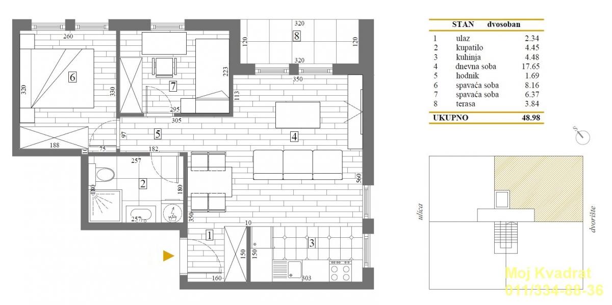 Stan Prodaja Beograd Mirijevo 49 m2