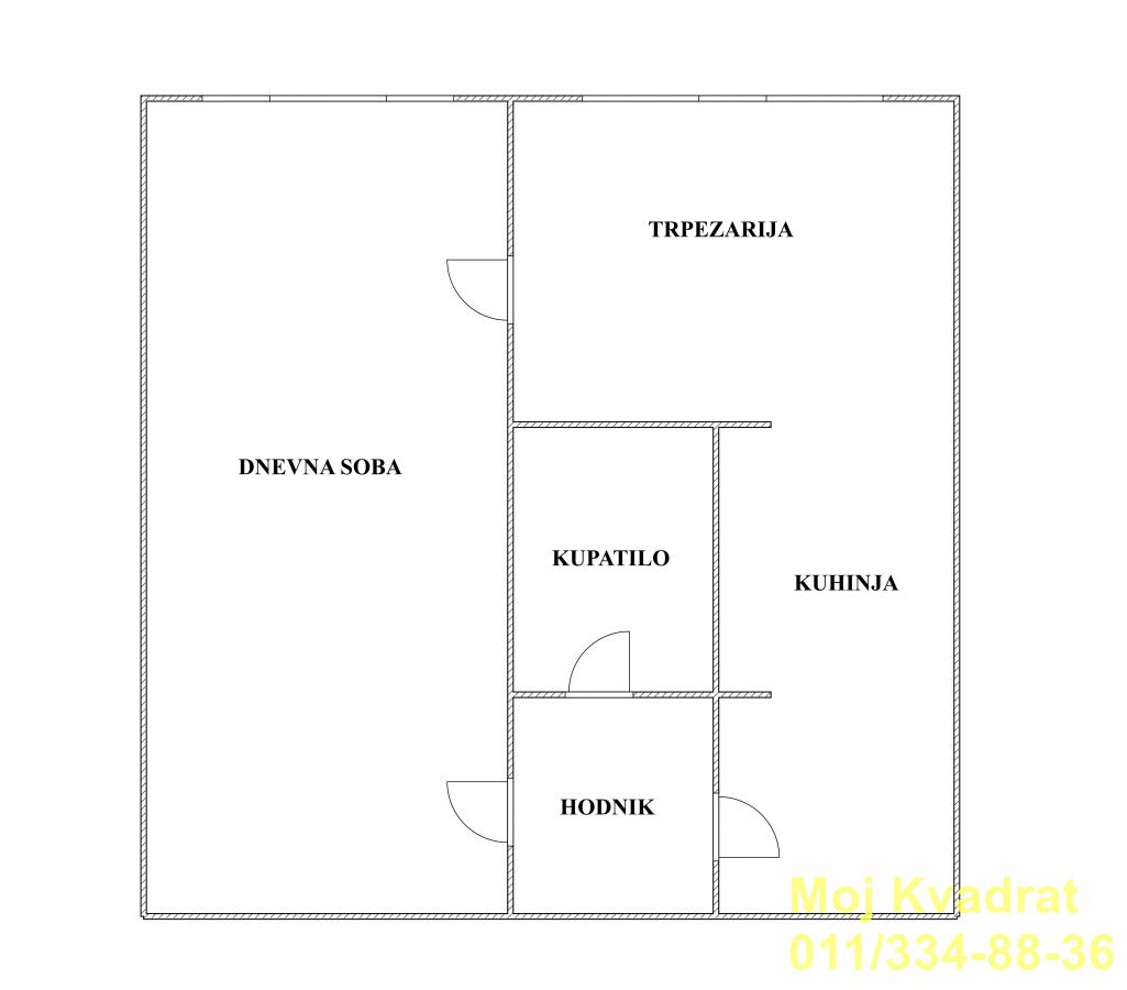 index Jednosoban stan na prodaju, Blok 4, Beograd, 35m², 141.000 €