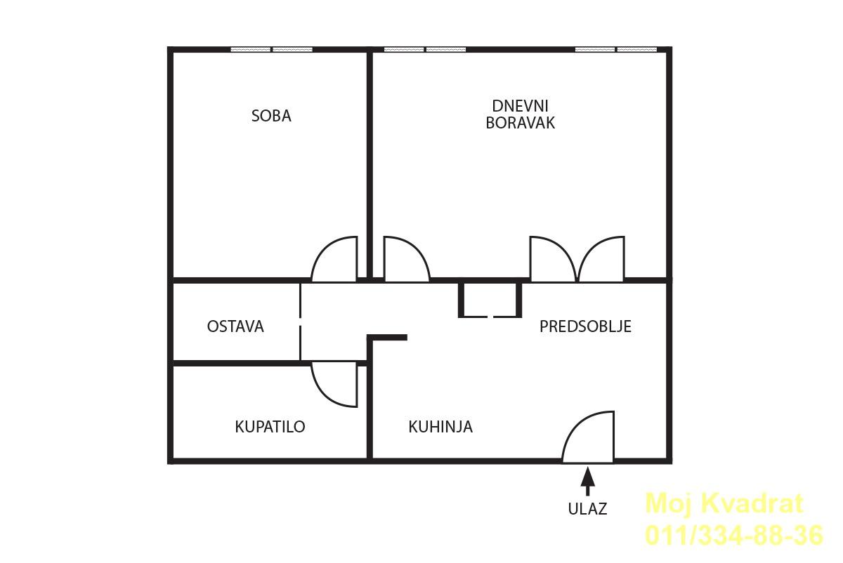 kqcbaday64-13 Dvosoban stan na prodaju, Centar, Beograd, 42m², 197.000 €