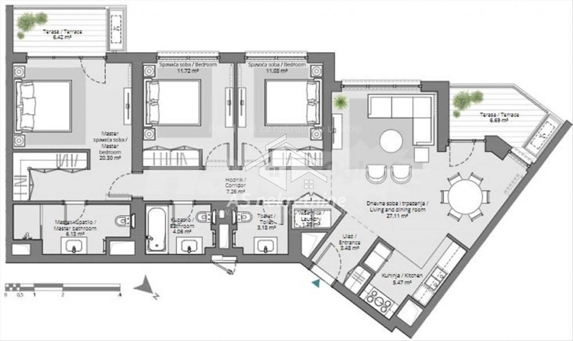 prodaja-nekretnina-kW757B6NHh Četvorosoban stan za izdavanje, Beograd na Vodi, Beograd, 114m², 2.300 €/mes