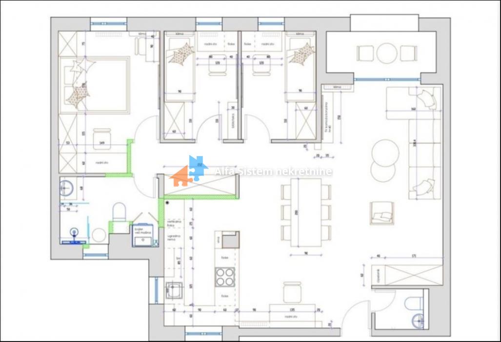 prodaja-stanova-beograd-CcZkTiZdFX Četvorosoban stan za izdavanje, Bežanijska Kosa 2, Beograd, 90m², 4. sprat, 2.000 €/mes