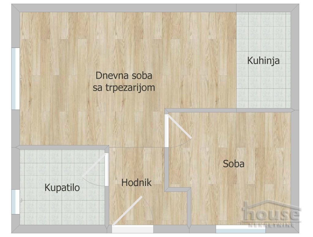 Jednoiposoban stan na prodaju, Adice, Novi Sad, 33m², Prizemlje, 75.000 €