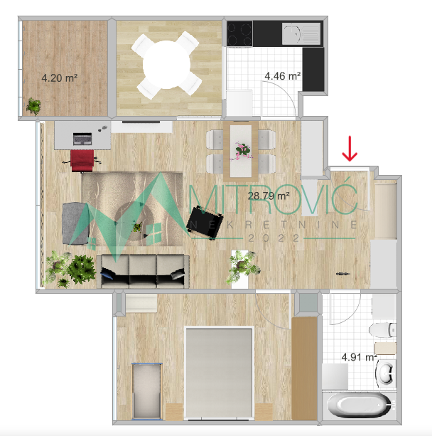 stanovi-2-re-liman-3-1004862-oseh4 Dvosoban stan na prodaju, Liman 3, Novi Sad, 62m², 184.370 €