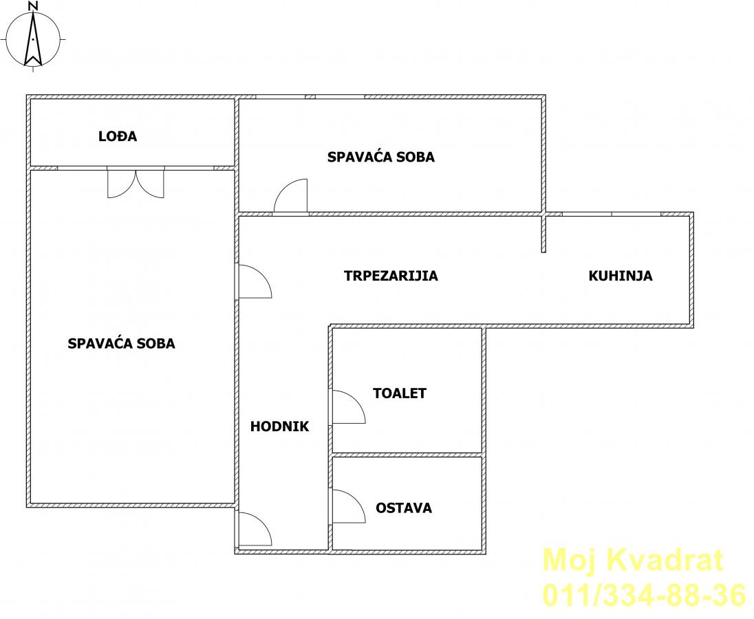 Stan Prodaja Beograd Stan Prodaja Beograd Vidikovački Venac 51 m2