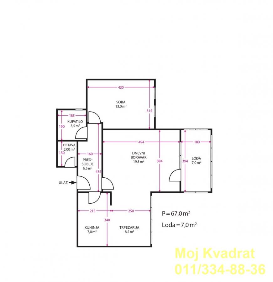 xgfvyhbrox-17 Dvosoban stan na prodaju, Cerak, Beograd, 65m², 225.000 €