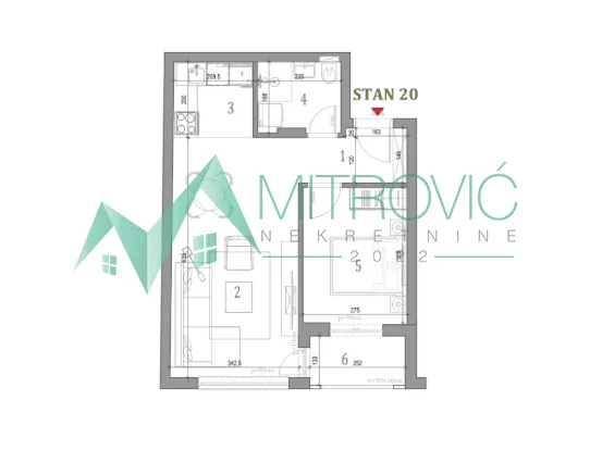 Stan Prodaja Novi Sad  42 m2