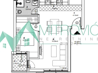 Stan Prodaja Novi Sad  41 m2