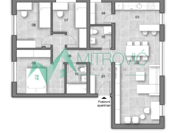 Stan Prodaja Novi Sad  80 m2