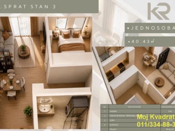 Stan Prodaja Beograd Ćukovac 40 m2